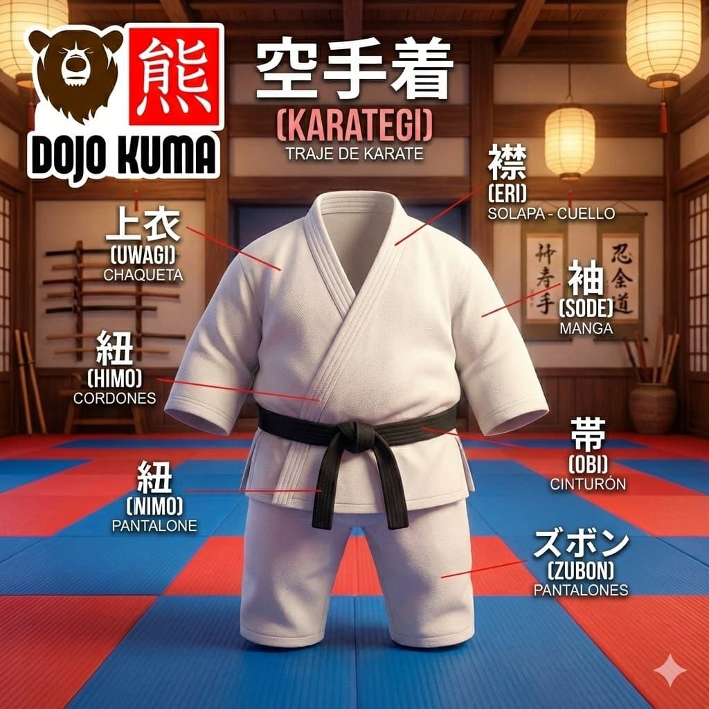 Partes del Karategui Kuma Dojo