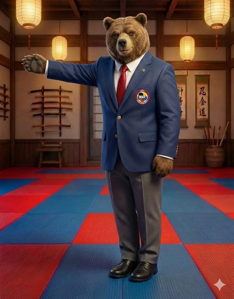 Waza-ari Referee Signal (Standing)